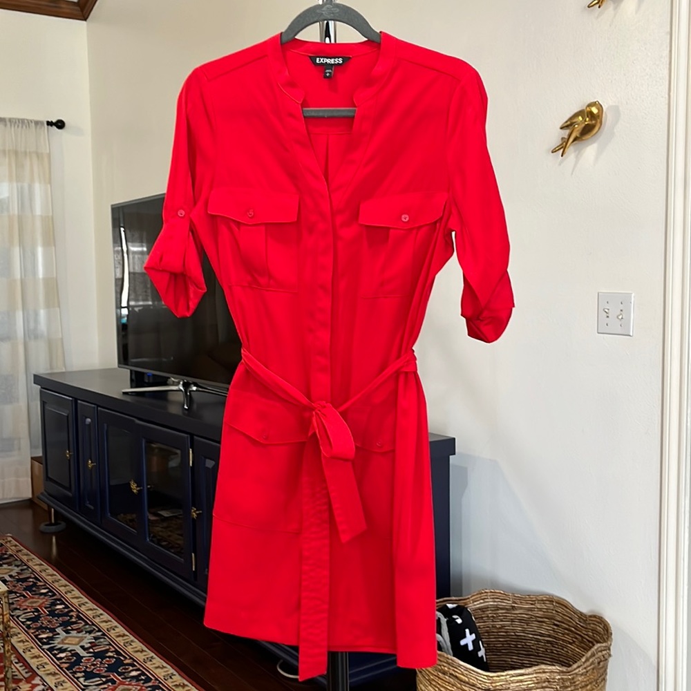 Express red dress